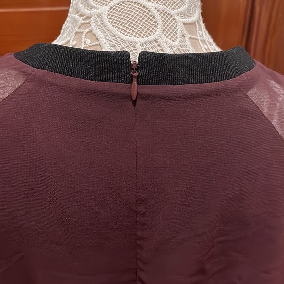 Madewell Purple and Black Ruffle Dress (Size 12) - Picture 10 of 13